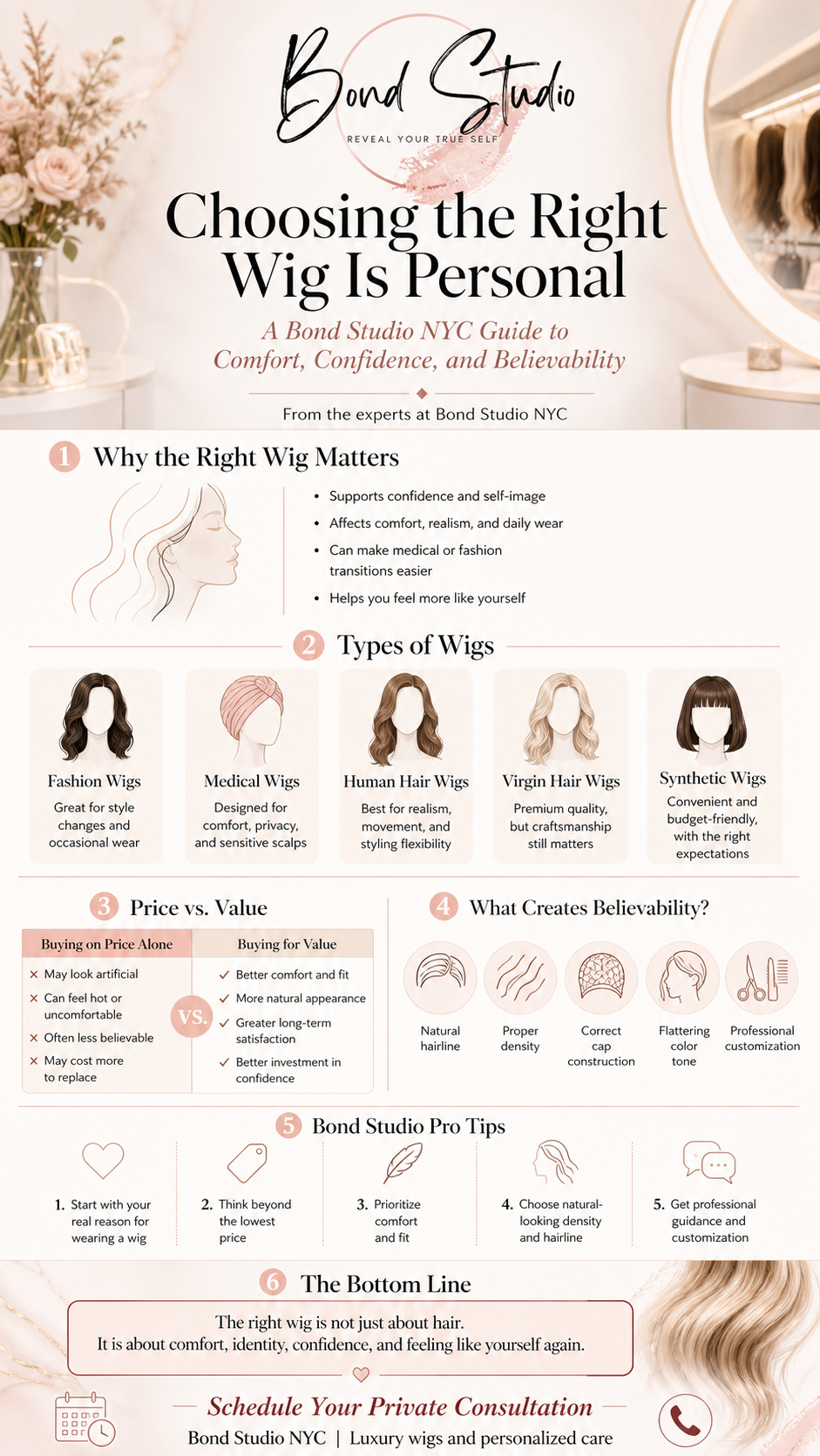 Choosing the right wig - Bond Studio NYC - Staten Island NYC